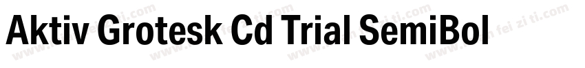 Aktiv Grotesk Cd Trial SemiBold字体转换